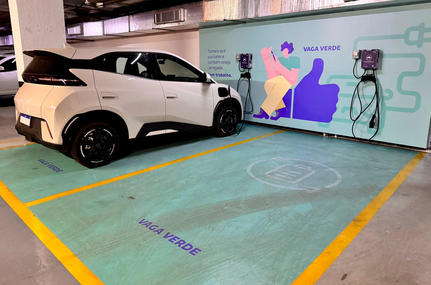 BBTS oferece vagas exclusivas para recarga de carros elÃ©tricos